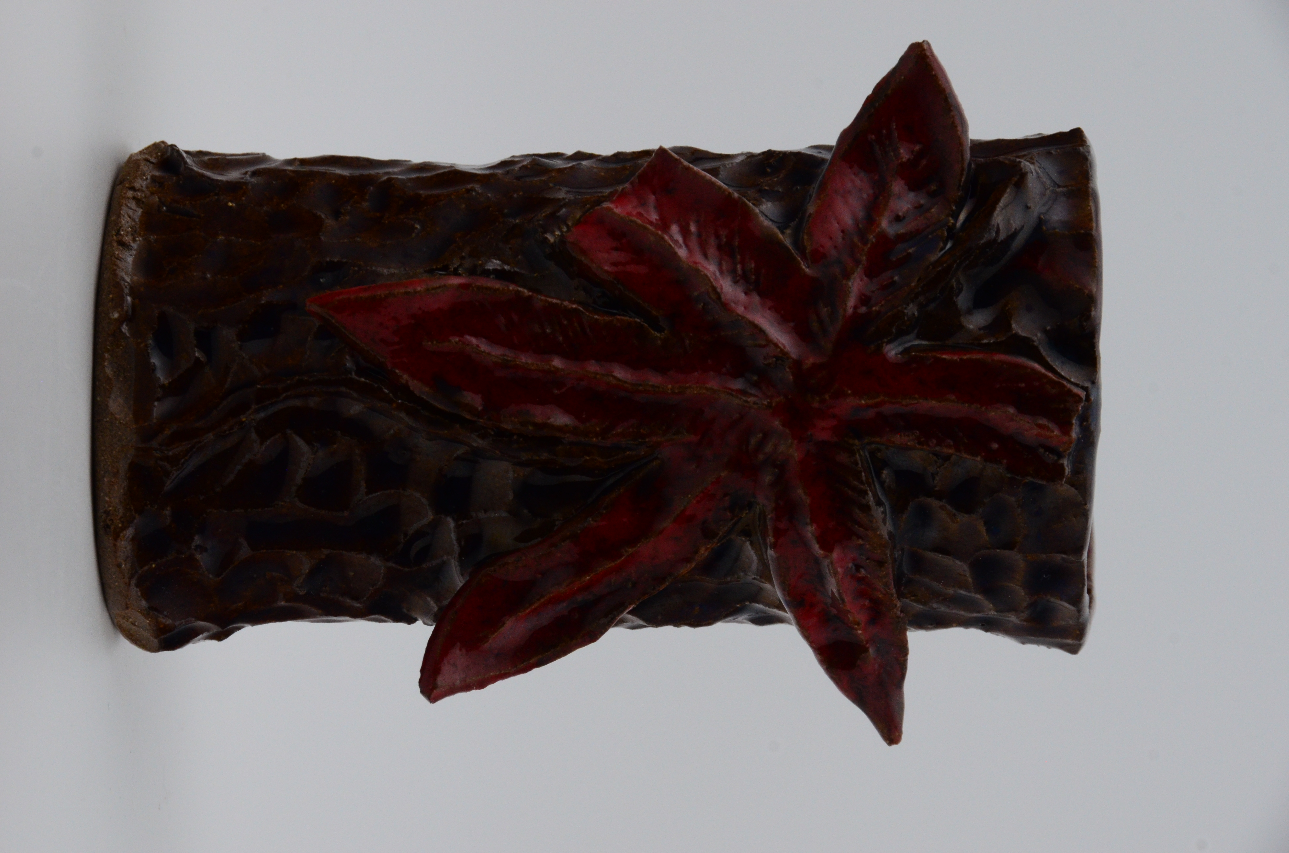 Ceramic bowl with blue interior